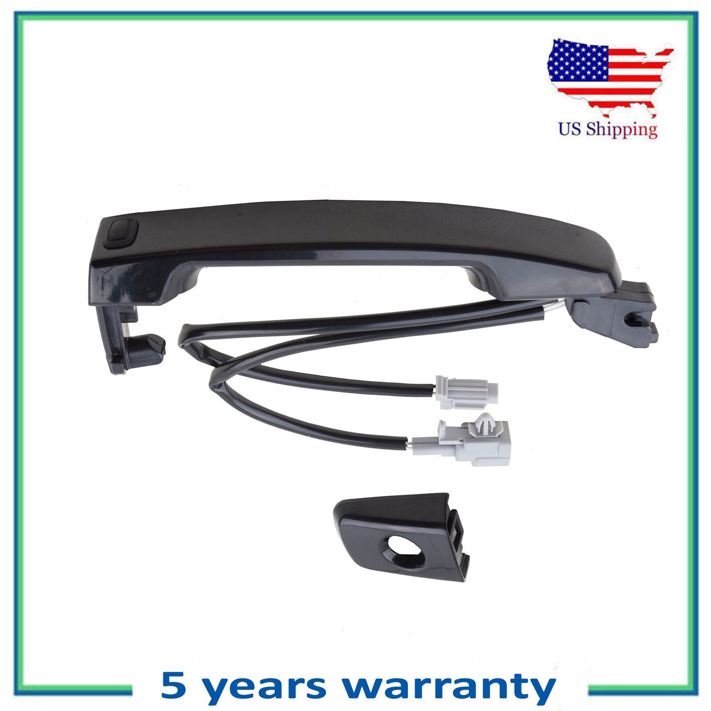 Avant Gauche Extérieure Poignée Lisse Noir Pour 07-13 Nissan Altima 2.5L 3.5L