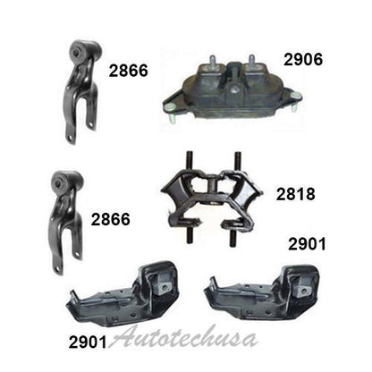M776 Engine Motor & Trans Mount Set 6PCS For 2000-2005 Chevrolet Impala 3.4L New