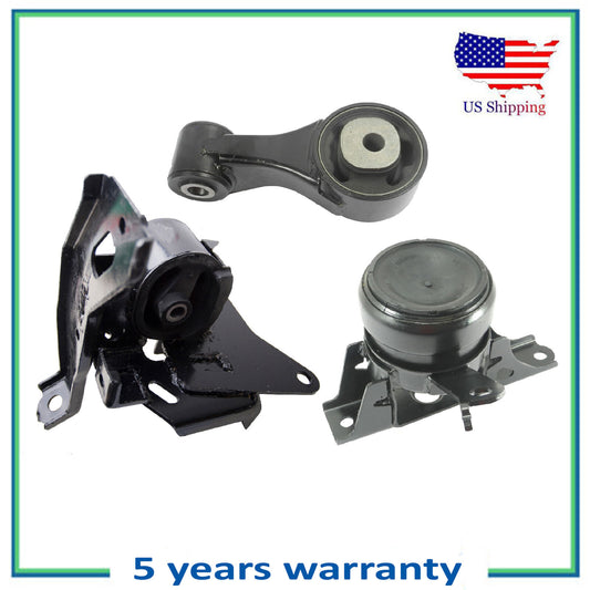 Set 3PCS Engine Motor & Manual Transmission Mount For 06-17 Toyota Yaris 1.5L L4
