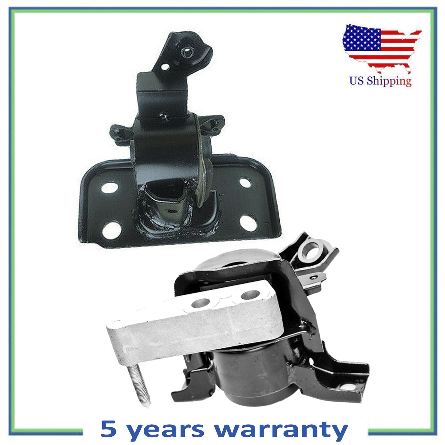 2PCS Front Right Engine Motor & Rear Trans Mount for Auto for 11-16 Scion Tc 2.5