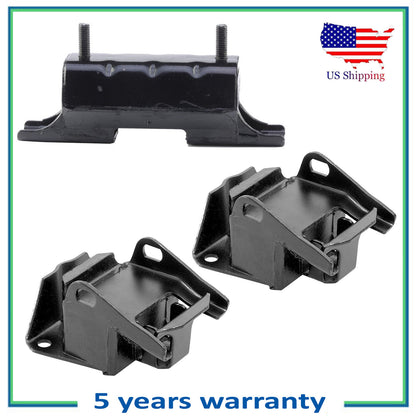Set of 3pcs Engine Motor & Trans Mount For 1995 Chevy Blazer GMC Jimmy 4.3L 4WD