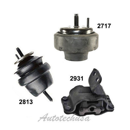 M972 Moteur & Trans Montage Set 3PCS Pour 1999-2003 Ford Windstar 3.8L Neuf