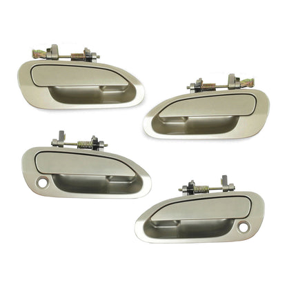 Set 4 Outside Door Handle For 98-02 Honda Accord YR508M Heather Mist Metallic