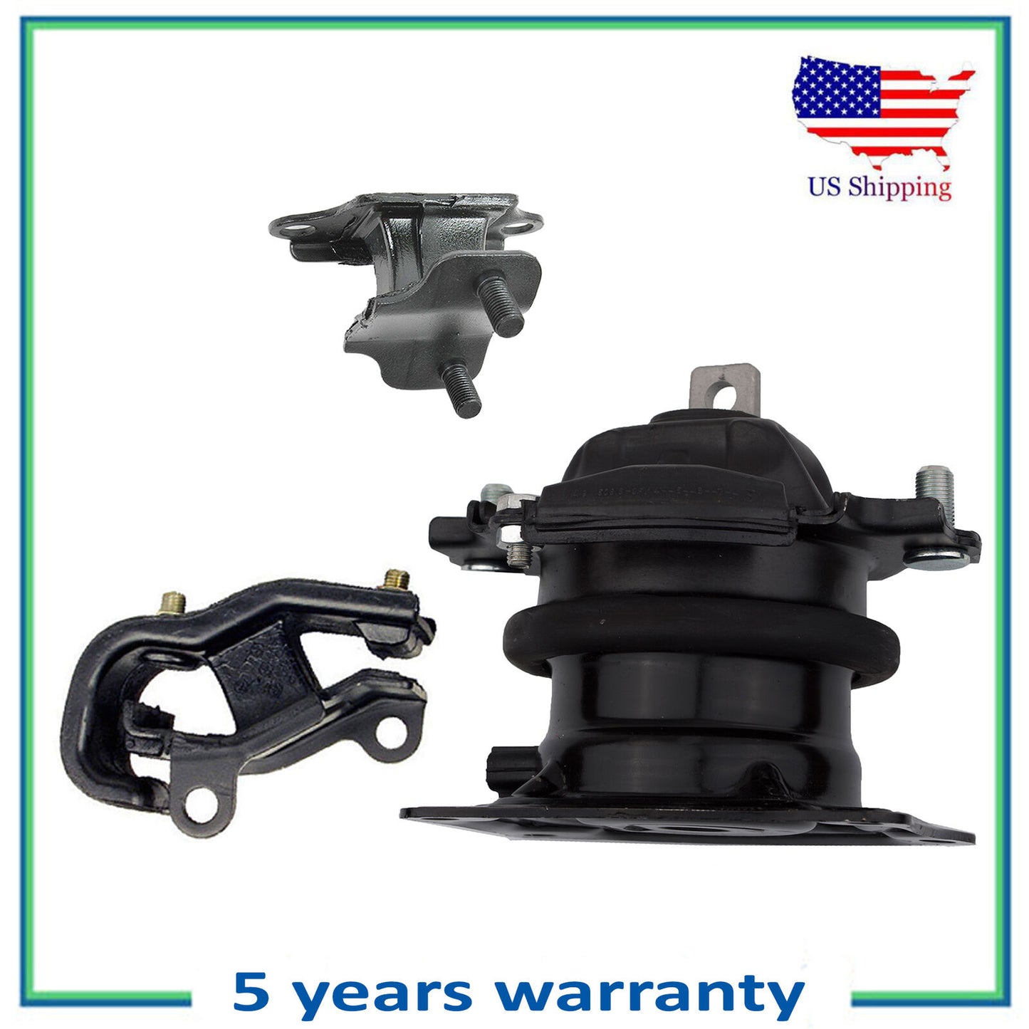 3PCS 65026 4559 6582 i-VTEC Motor & Trans Mount For 2005-2006 Honda Odyssey 3.5L