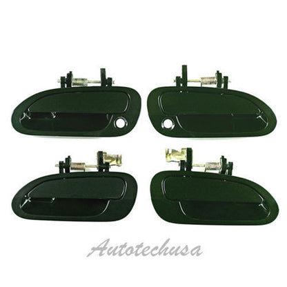 DS476 Outside Door Handle 98 99-02 For Honda Accord Set 4 pcs Dark Green G87P