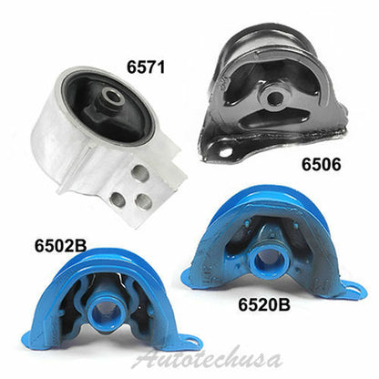 Engine Motor Mount Auto M1245 94-01 For Integra 1.8L Set 4 6502B 6506 6520B 6571