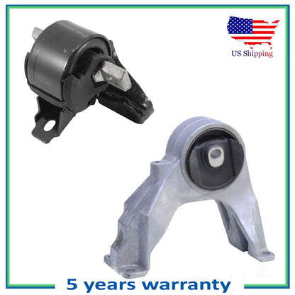 Set 2PCS Posteriore Motore & Auto Trans Montante Per 2009-2010 Dodge Viaggio 3.5