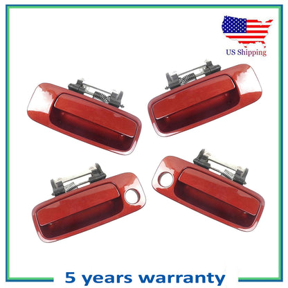 Set of 4 PCS Outside Door Handle For 00 01-04 Toyota Avalon 3N6 Vintage Red