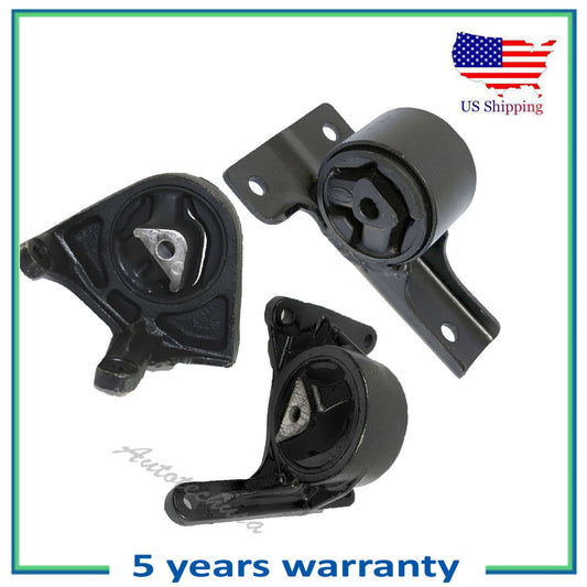 3PCS Engine Motor & Trans Mount For 04-05 Jeep Liberty 3.7L RWD 3014 5284 3054