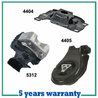 M309 Engine Motor & Trans Mount Kit 3PCS For 04-09 Mazda 3 2.0L 5312 4405 4404