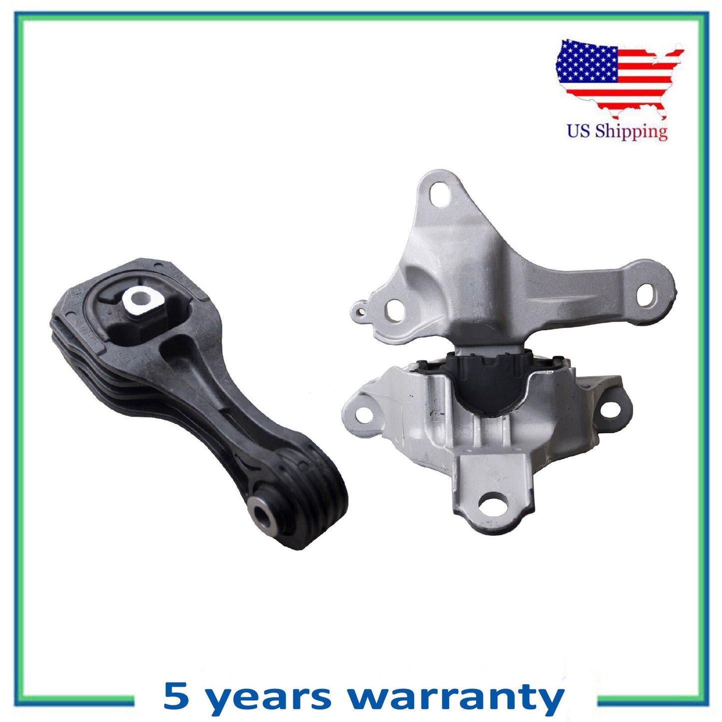 MotorKing For 2016-2019 Honda Civic 2.0L AUTO CVT, Torque Strut & Trans Mount