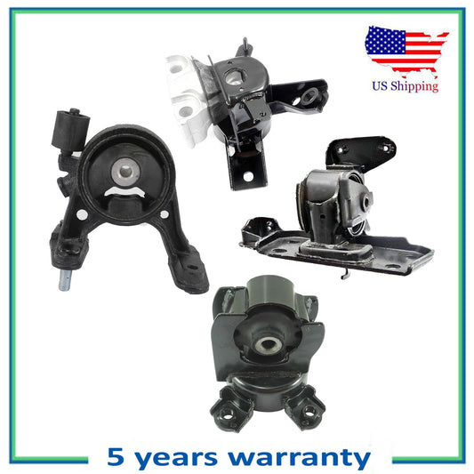 4PCS Engine Motor & Transmission Mount For 2006-2012 Toyota RAV4 3.5L V6 4WD