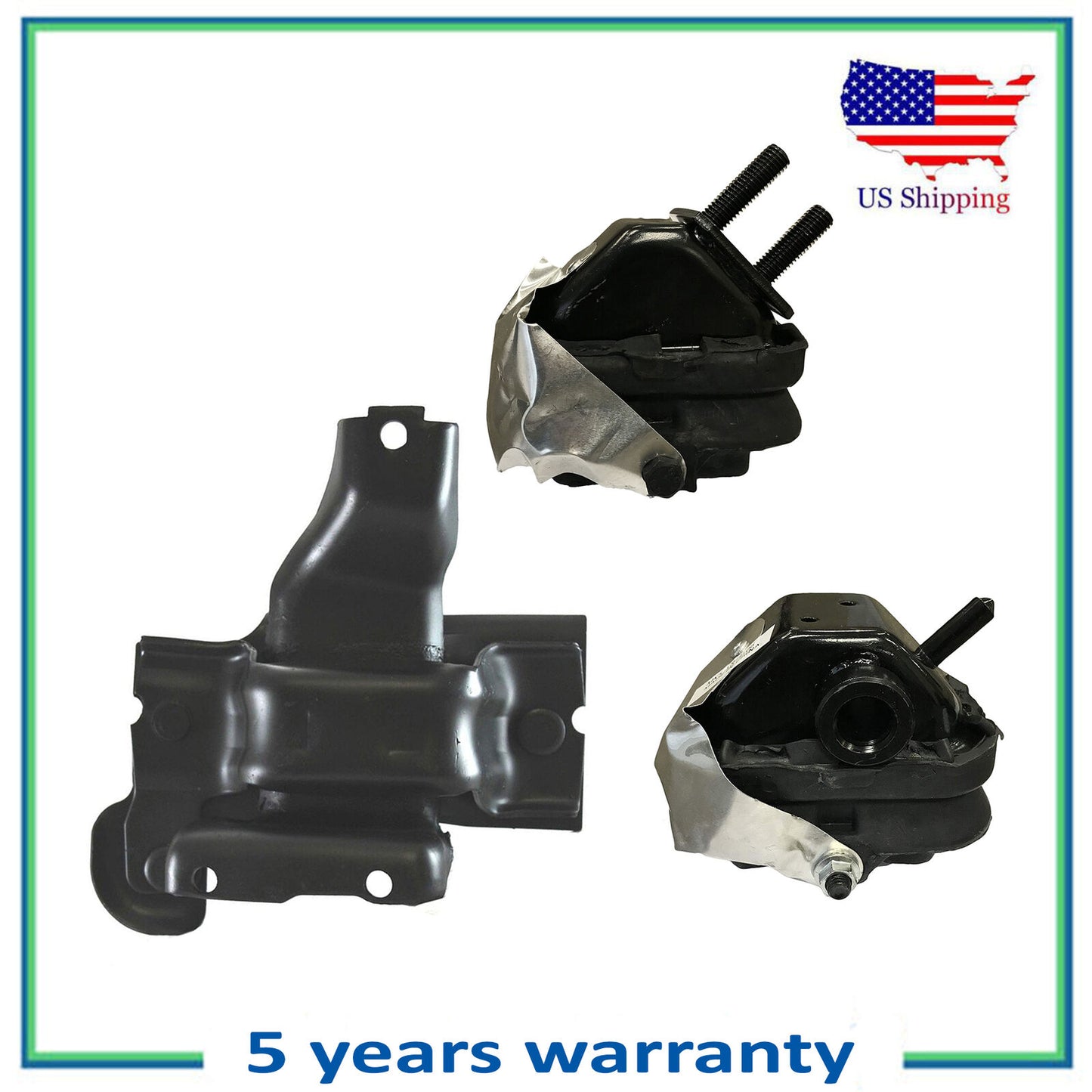 3PCS Engine Motor & Trans Mount For 2006-2008 Ford F150 Lincoln MarkLT 5.4L 4WD