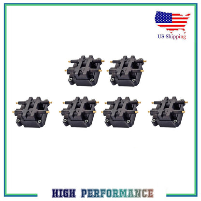 6PCS Ignition Coil For UF159 Subaru Legacy Impreza Forester Outback 2.2L 2.5L