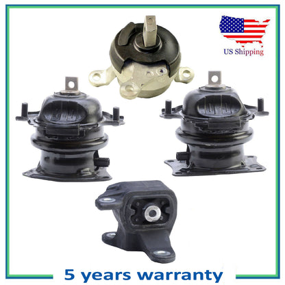 for Acura MDX, Honda Pilot 6 Speed Engine Motor Mounts & Trans. Mount 4 pcs Set
