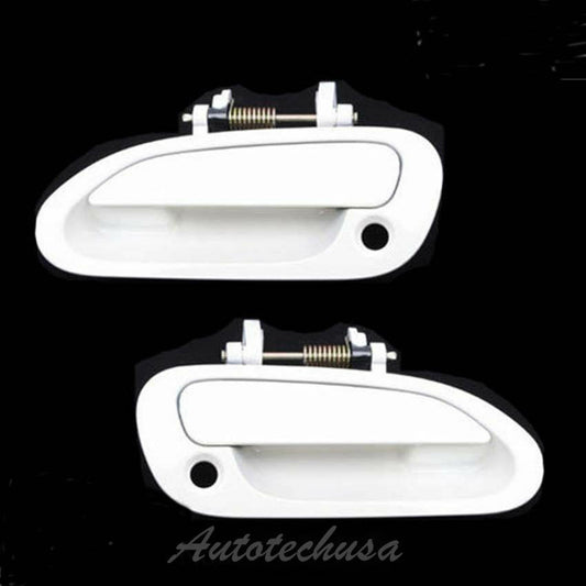 98-02 For Honda Accord Front Pair White NH-578 Outside Door Handle DS154