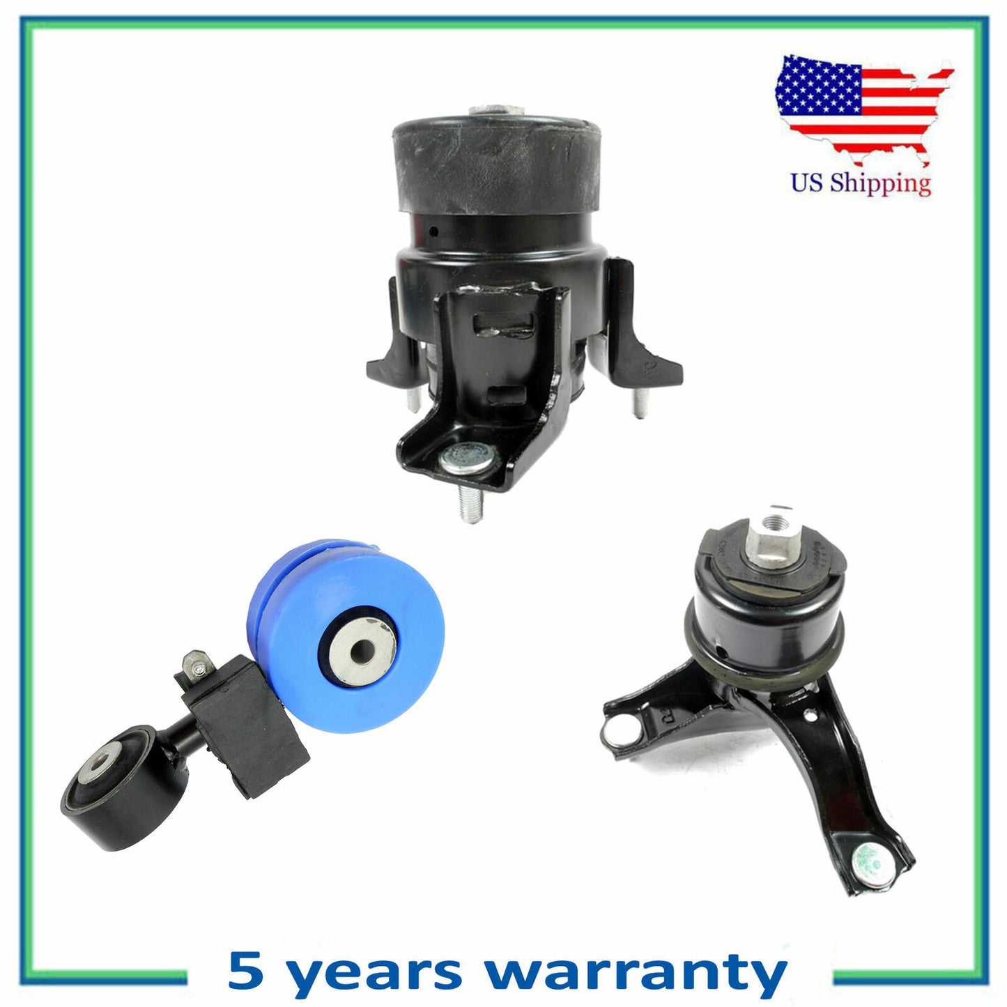 Engine Motor & Torque Strut Set 3PCS M1694 For 2007-2009 Toyota Camry 2.4L Auto
