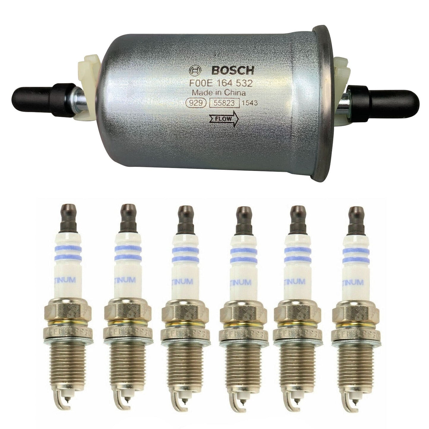 Orig. Filtro Combustible Bujía Juego Para 1989-1991 Ford Thunderbird Super Coupe