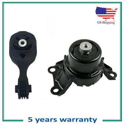 Set 2PCS Engine Motor Mount For Auto CVT Trans. For 2015-2018 Honda Fit 1.5L LX