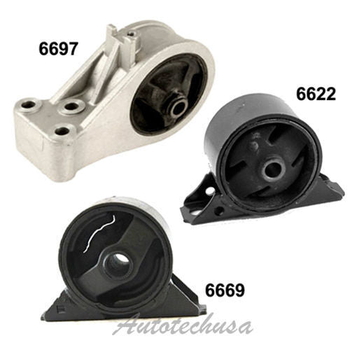 Engine Motor Mount M1019 99-02 For Mitsubishi Mirage 1.5L Kit Set 3 Auto Trans.