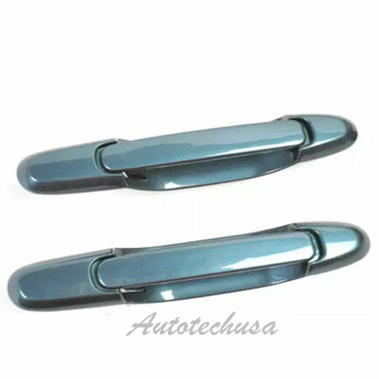 DS465 Rear Pair Outside Door Handle For 98-03 Toyota Sienna Sailfin Blue 8N7