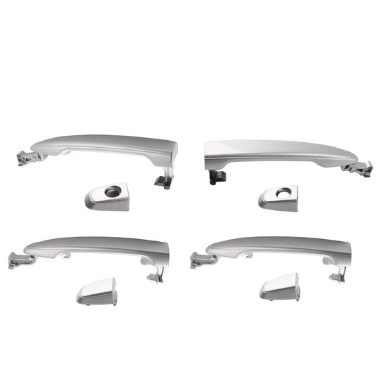 Front & Rear Outer Door Handle Set 4 For 04-10 Sienna Silver Shadow Pearl 1D7