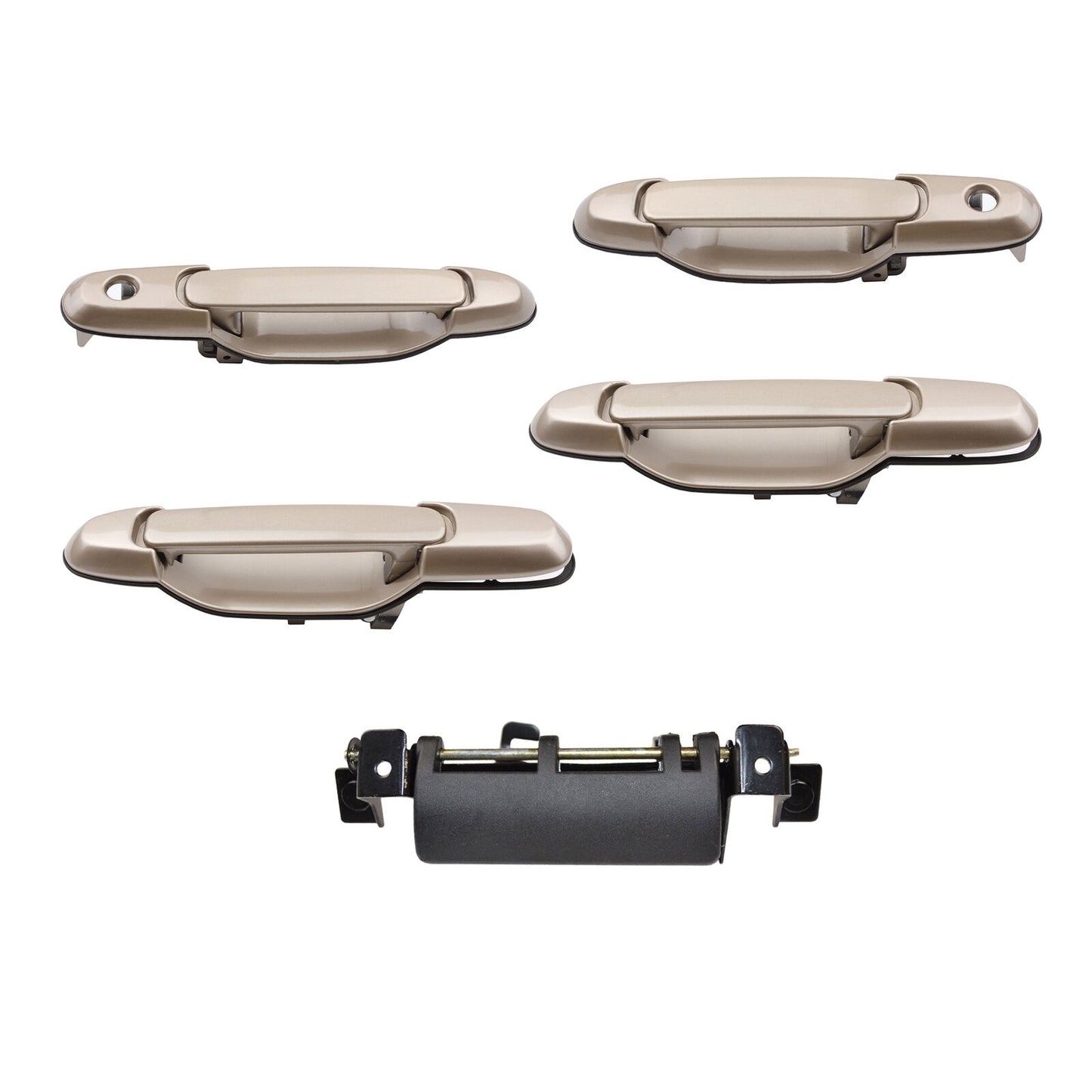 Set 5PCS Outside Tailgate Door Handle For 98-2003 Toyota Sienna Sable Pearl 4N7
