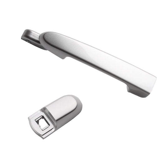 Rear Right Outside Door Handle For 06-11 Hyundai Accent 5S Platinum Silver Mica