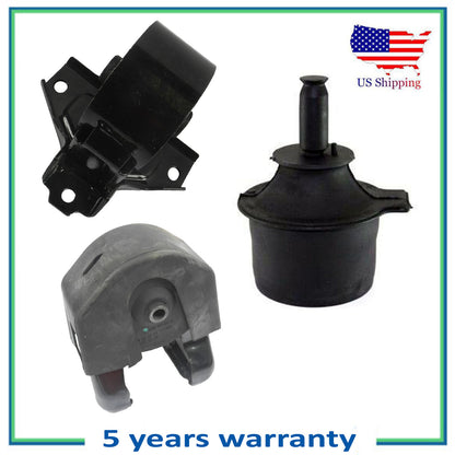 7162 7151 7168 Engine Motor Mount SET 3PCS NEW For 06-08 Hyundai Sonata 2.4L