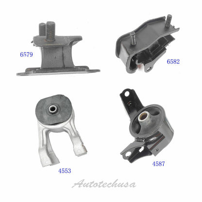 Motor & Trans. Montaje M1318 Para 05-06 Odyssey 3.5L Juego 4553 4587 6579 6582