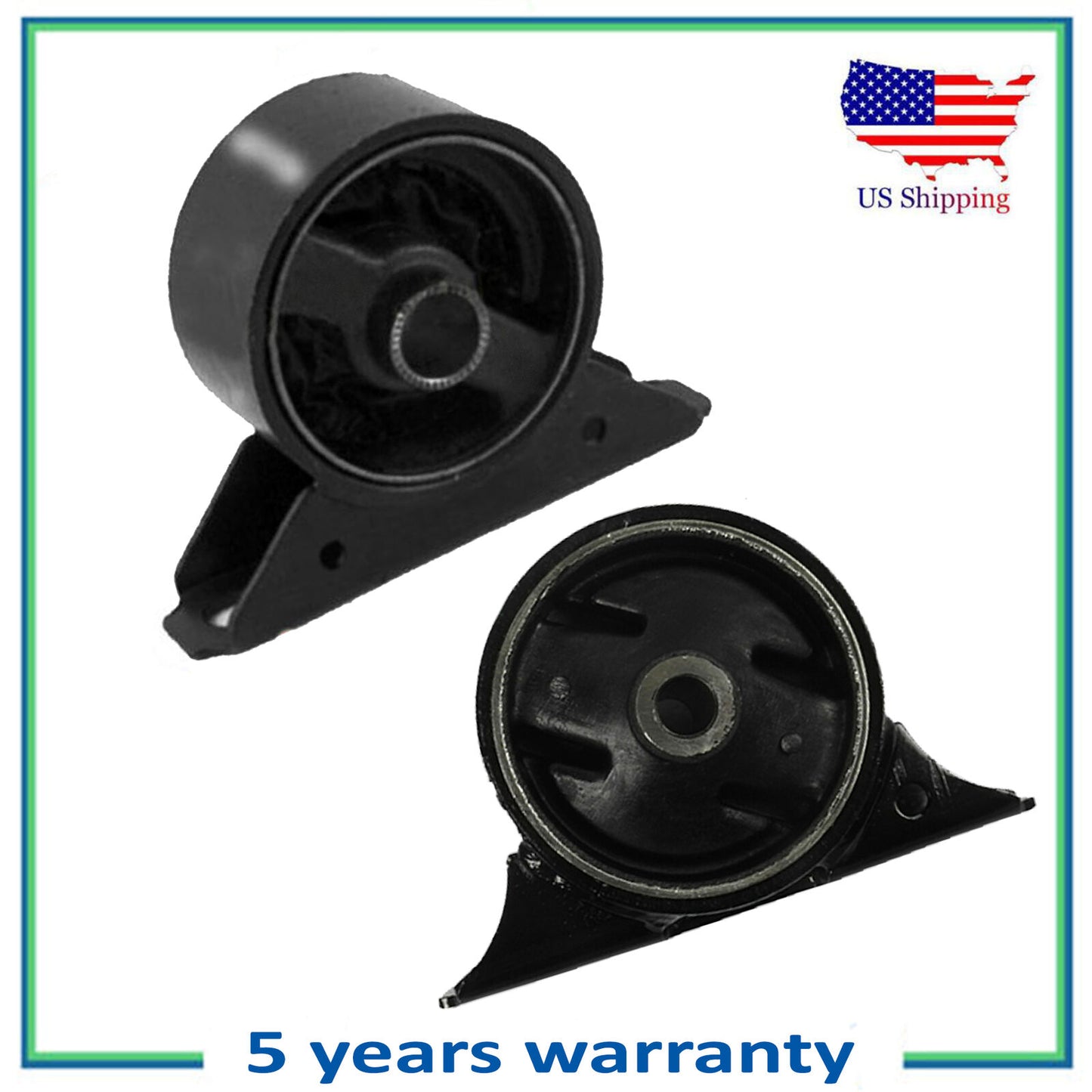 6688 6622 Engine Motor Mount SET 2PCS NEW For 99-02 Mitsubishi Mirage DE 1.5L