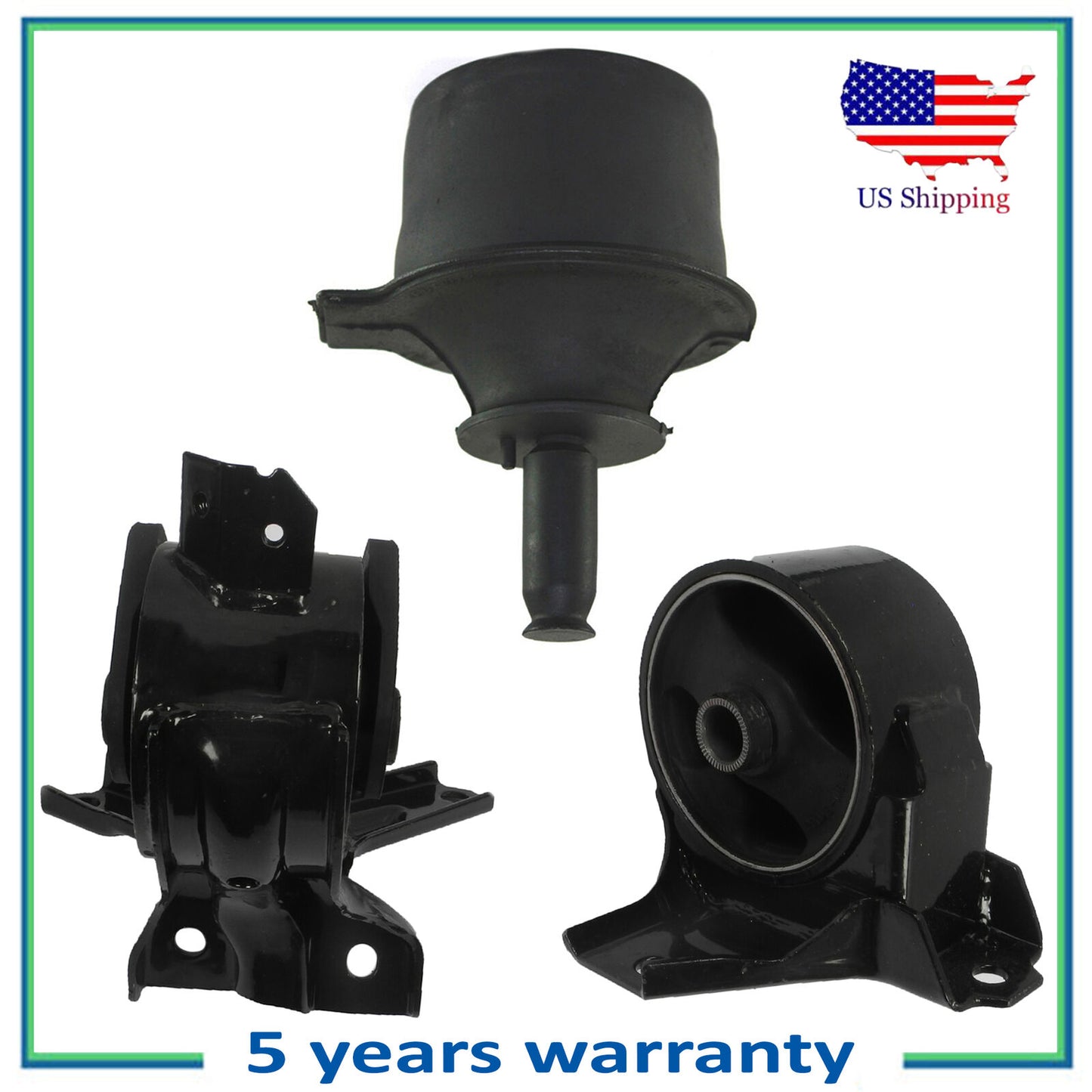 Set 3 Moteur & Trans Montage Pour 2007-2010 Hyundai Azera 3.3L 3.8L 7162 7151