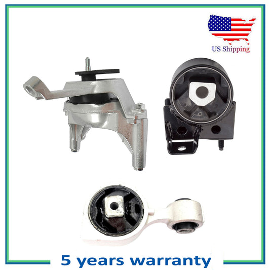 Set 3Pcs Engine Motor Mount Motorking For 07-11 Nissan Altima Hybrid FWD 2.5L