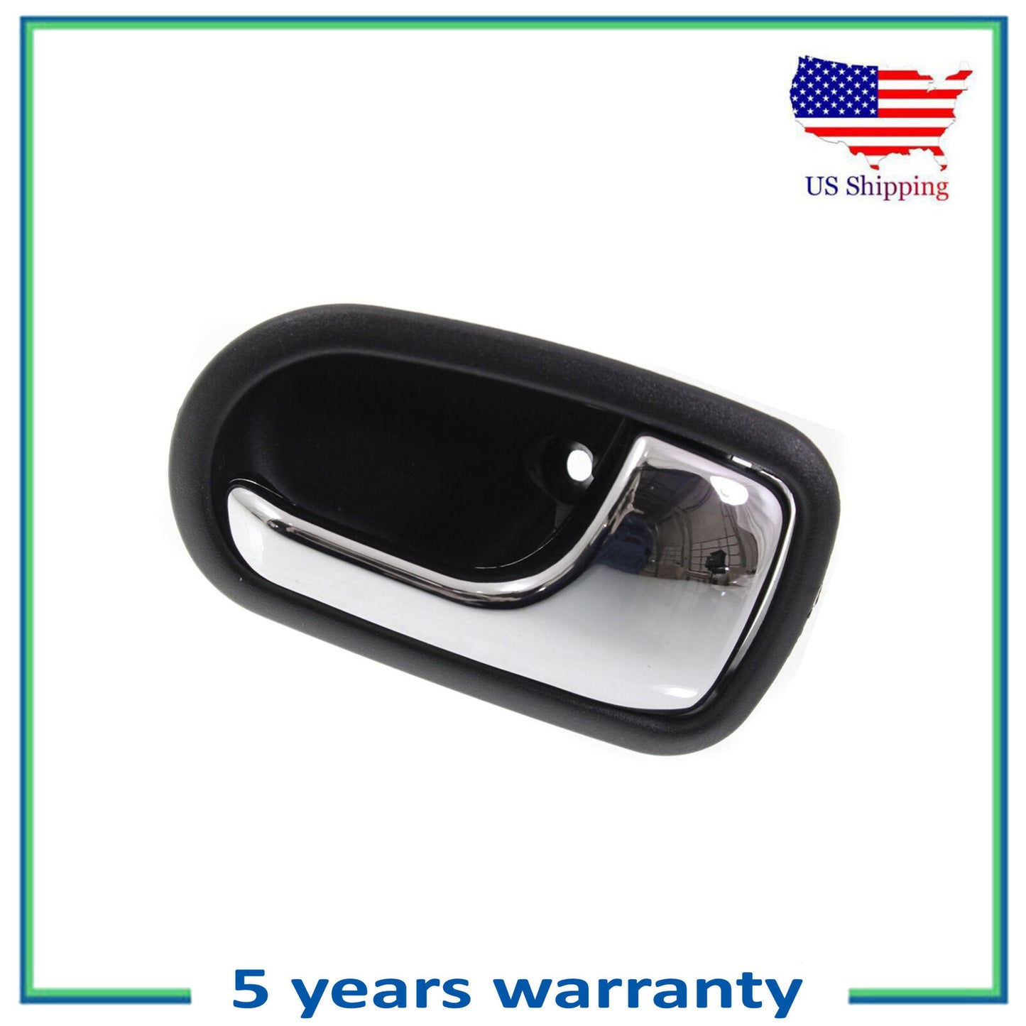 Derecho Interior Puerta Mango Para 1993-1997 Mazda 626 95-03 Protege Cromo Negro