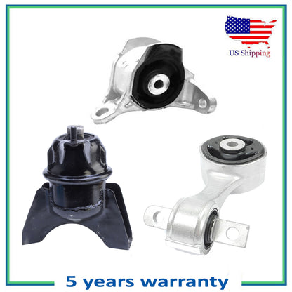 Set 3PCS Engine Motor & Trans Mount For Manual. For 2012-2015 Honda Civic 1.8L