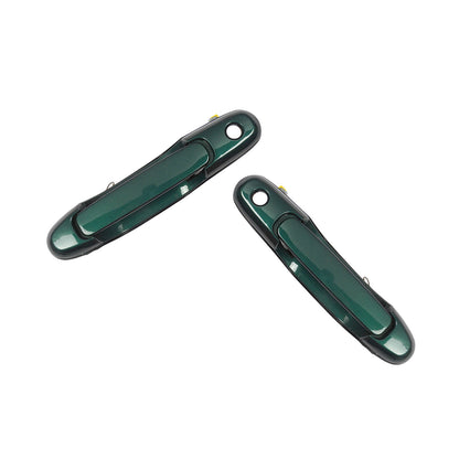Front Pair Outside Door Handle For 98-03 Toyota Sienna Classic Green Pearl 6P2