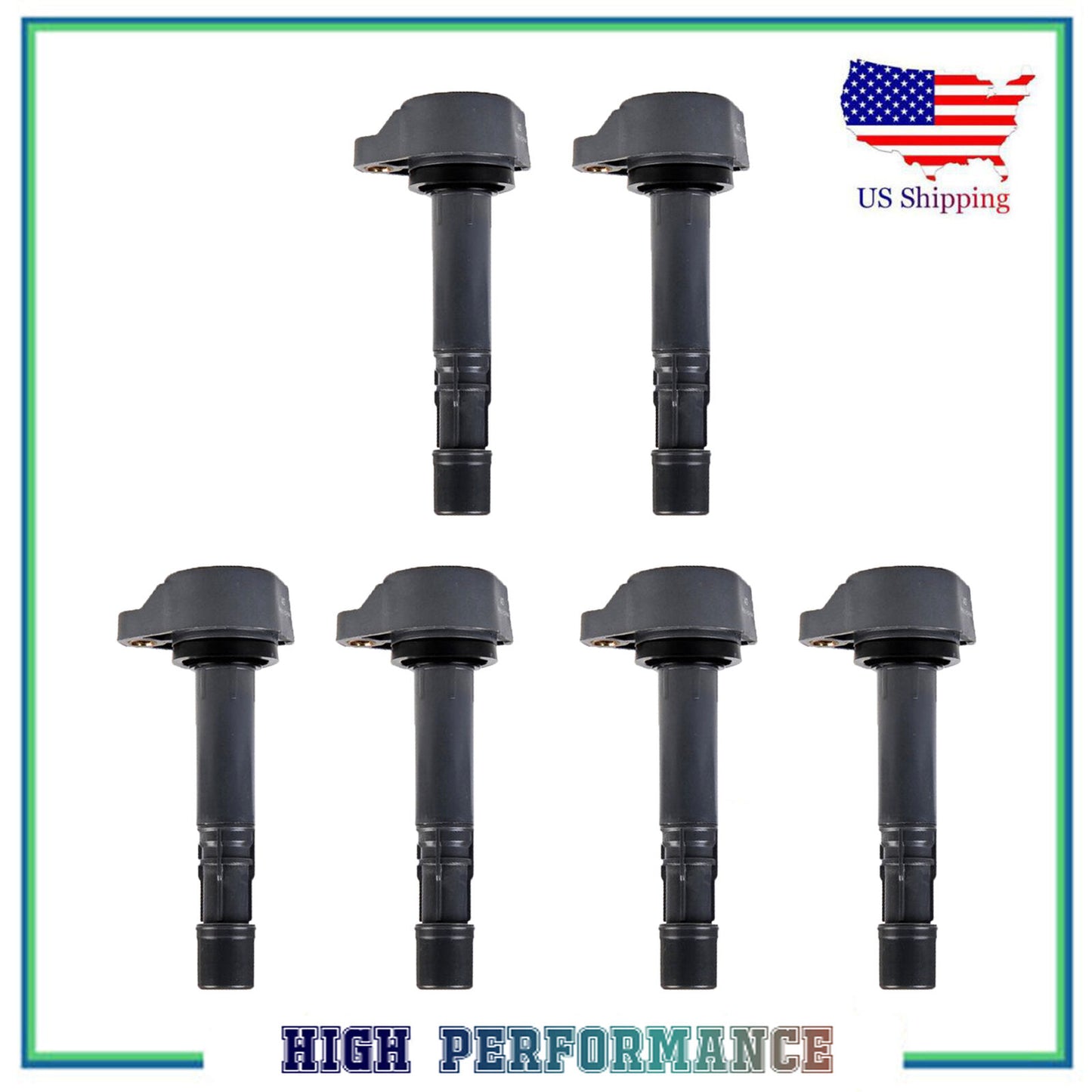 6PCS Allumage Bobine Pour UF624 C1665 Honda Ridgeline Pilote Acura MDX Zdx 3.5L