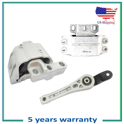 3PCS Motor & Trans Mount For 2005 Volkswagen Jetta 1.9L 6929 6962 6959