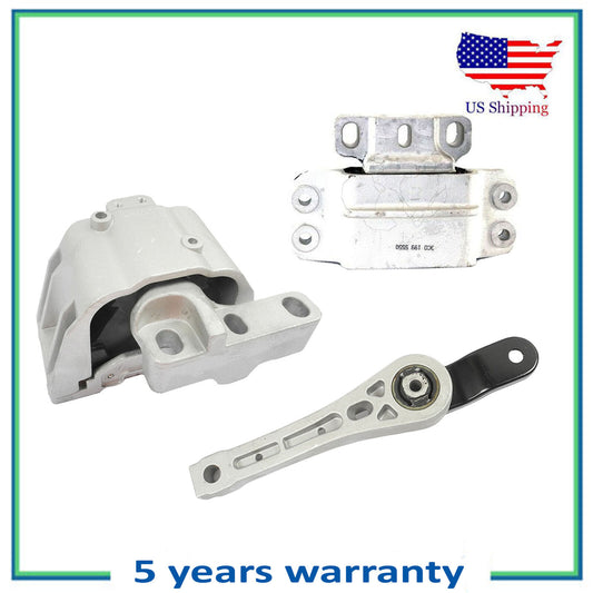 3PCS Motor & Trans Mount For 2005 Volkswagen Jetta 1.9L 6929 6962 6959