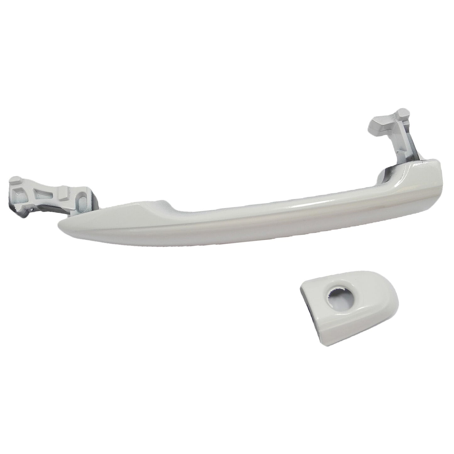 Front Outside Door Handle W/Keyhole For 04 05-10 Toyota Sienna Natural White 056