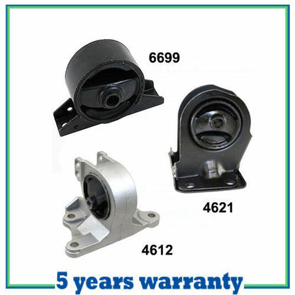 M870 ENGINE MOTOR & TRANS MOUNT 3PCS w/ AT FOR 1999-2003 MITSUBISHI GALANT 2.4L