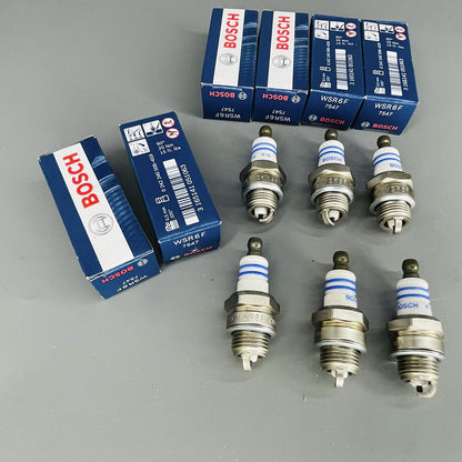 OE Bosch Spark Plug 6PCS 7547 WSR6F For STIHL FS MS Series HUSQVARNA + more