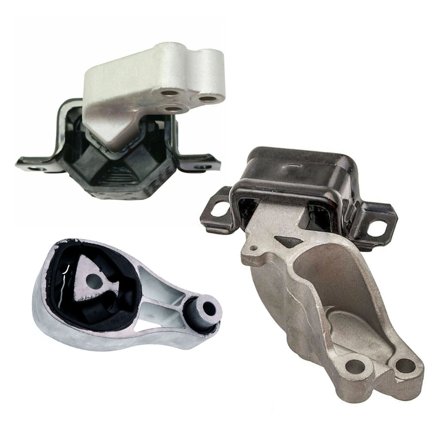 Set 3PCS Moteur & Transparent Montage Pour 2008-2015 Smart Fortwo 1.0L /