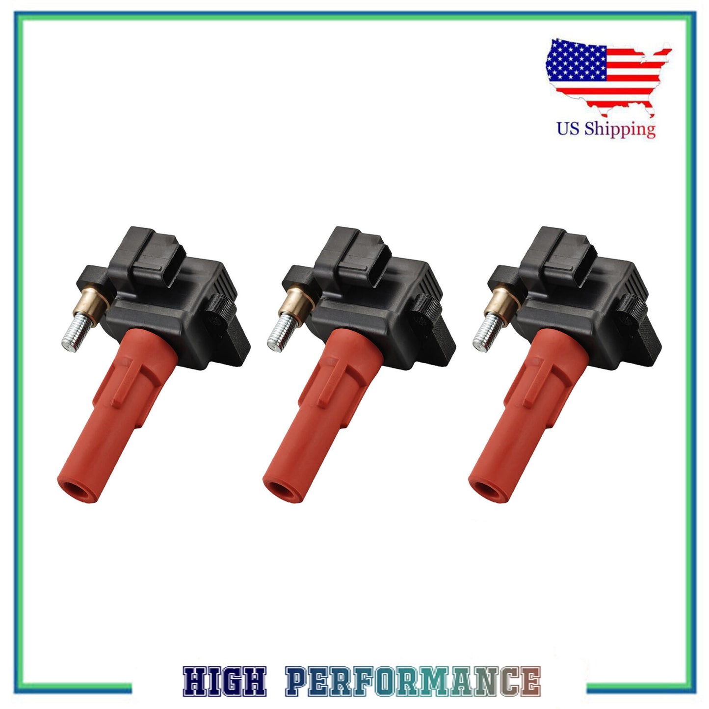 3PCS Encendido Bobina Para UF666 C-864 22433AA610 Subaru Legado Tribeca Outback