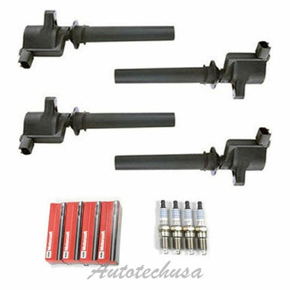 FOR MAZDA Ford Mercury 4Ignition Coil DG513 w/ 4 spark plug SP433 IC049 B269*4