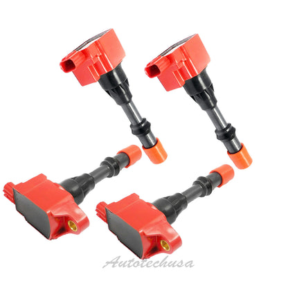 4PCS Ignition Coil For Honda Civic Hybrid L4 1.3L 30520PWA003 30520PWAS01 UF373