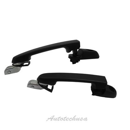 Avant Extérieur Porte Poignée Set Pour 2006-2011 Hyundai Accent Prêt Noir DS544