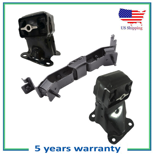 Set 3PCS Engine Motor & Auto Trans Mount For 2005-2010 Jeep Commander 4.7L V6