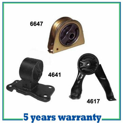 M051 Engine Motor & Trans Mount For 02-07 Mitsubishi Lancer 2.0L Set 3PCS For AT
