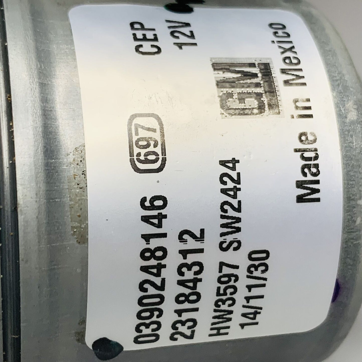Genuine Bosch Windshield Wiper Motor Right 0390248146 For Cadillac ELR 1.4L